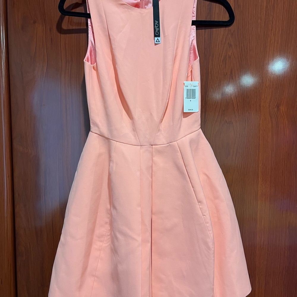 Elegant Pink Sleeveless peplum Dress